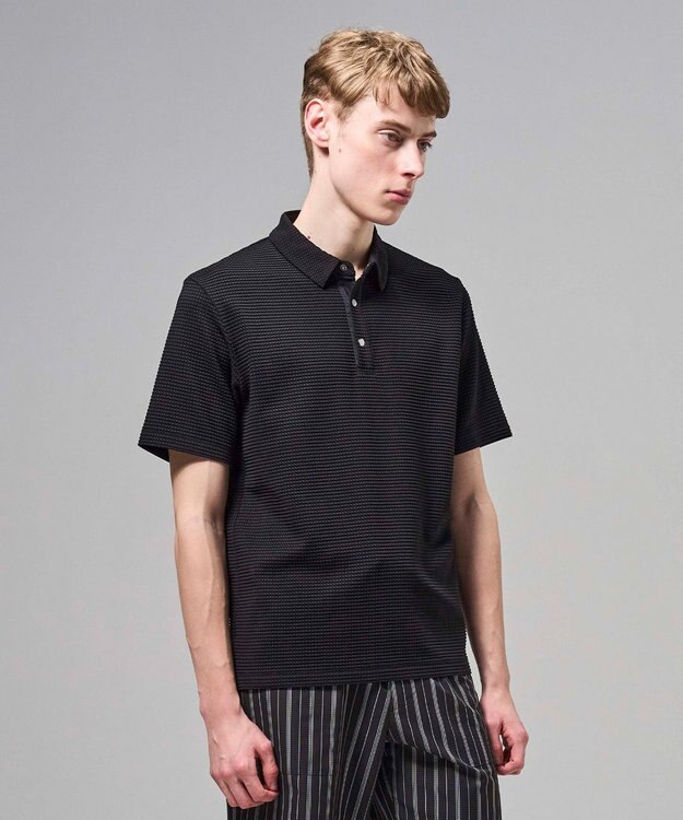 JOSEPH HOMME 【オリジナル素材】ライトタックジャージー　ポロ ブラック系