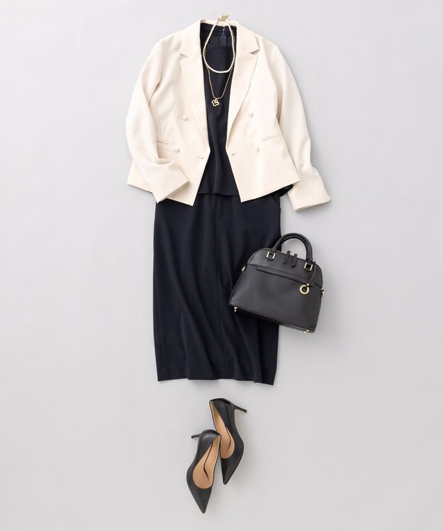 組曲 【KUMIKYOKU NAVY】コンフォータブルアムンゼン ティアードブラウス ネイビー系