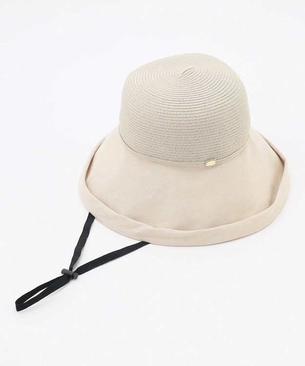TOCCA 【UV99%以上カット・吸水速乾・抗菌防臭・洗える・サイズ調整可】BRAID COMBI HAT ハット ベージュ系