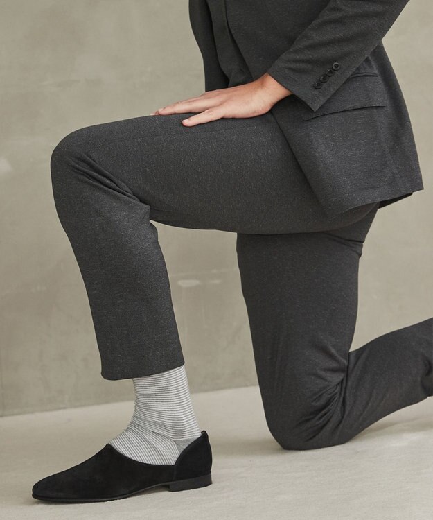 GOTAIRIKU セットアップ対応【洗える/ストレッチ/シワになりにくい】ドライジャージー セットアップパンツ グレー系8