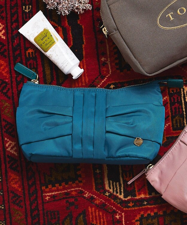 TOCCA CLUTCH OF KNOT POUCH ポーチ ターコイズブルー系