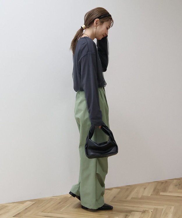 AMERICAN HOLIC ＳＥＴ　チュールＴ＋ロゴＴ Charcoal Gray