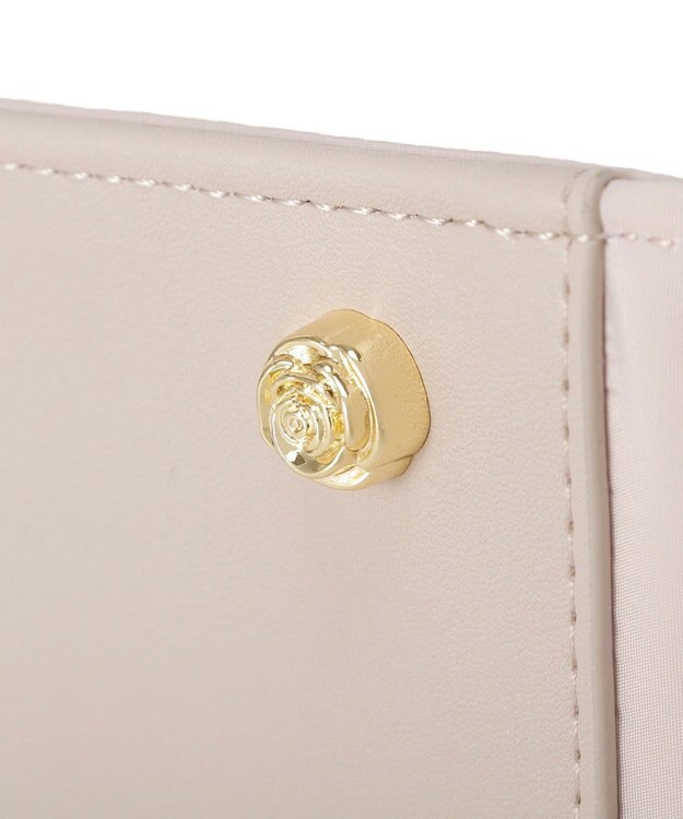 Maison de FLEUR 撥水加工マルチポケットキャリーオンバッグ Grayish Pink