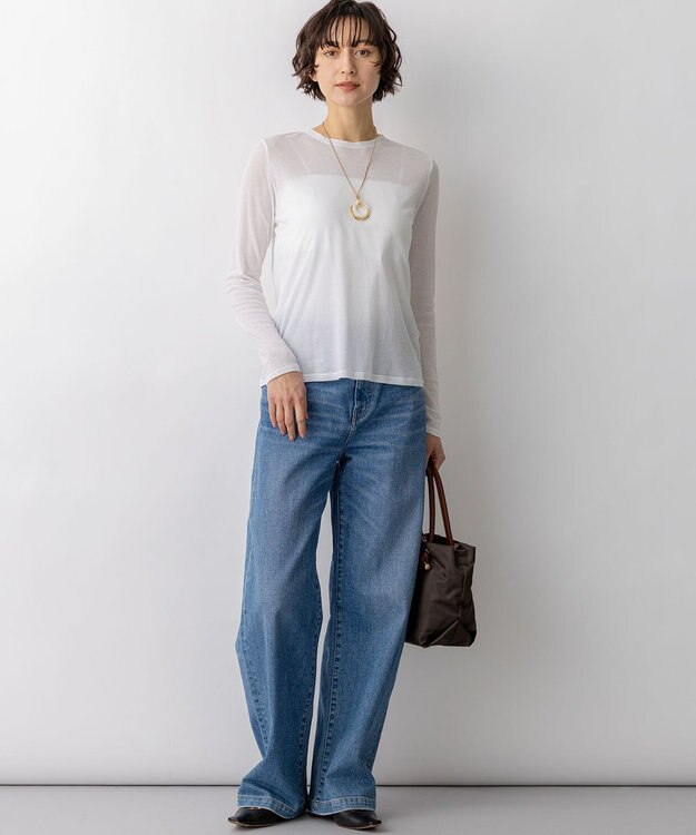 23区 【先行予約】シアーフライス レイヤード ロンTEE ホワイト系