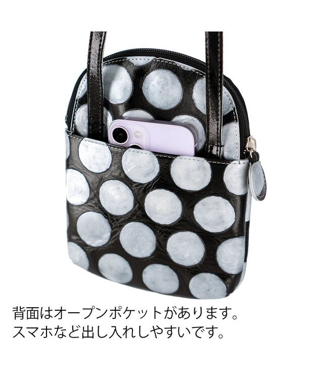 tsumori chisato CARRY フルムーンドット ショルダーバッグ ミニバッグ お財布ショルダー シルバー