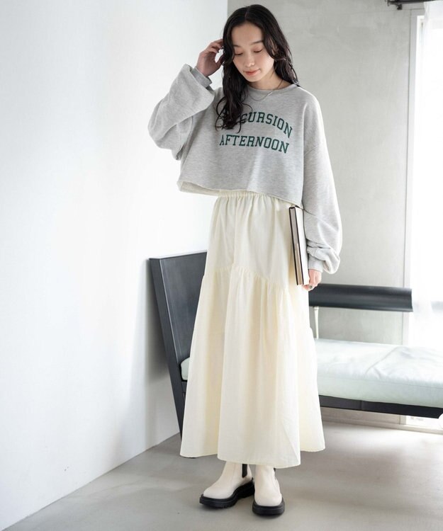 WEGO ヴィンテージライクショートスウェット 柄1