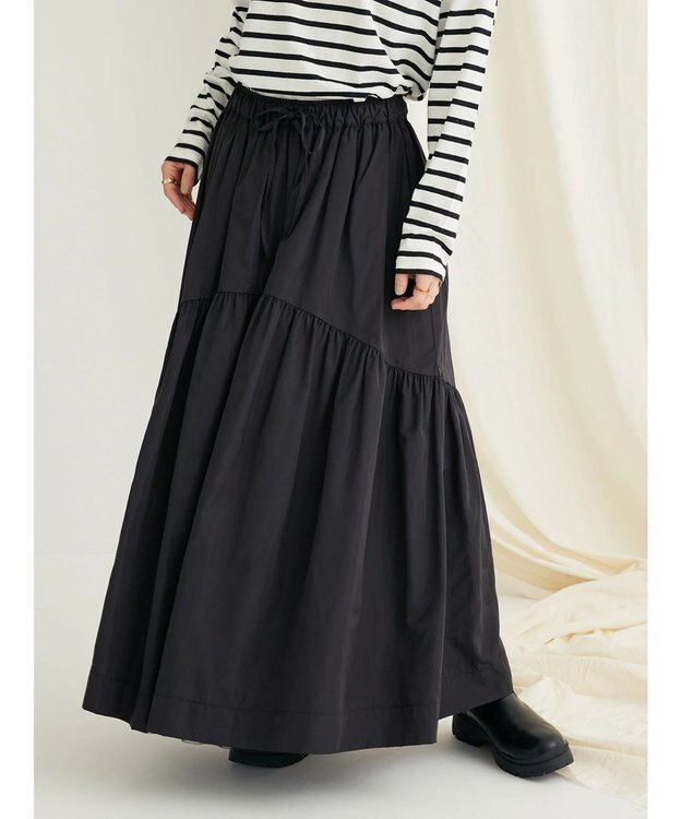 CRAFT STANDARD BOUTIQUE リバーシブルチュールスカート Black