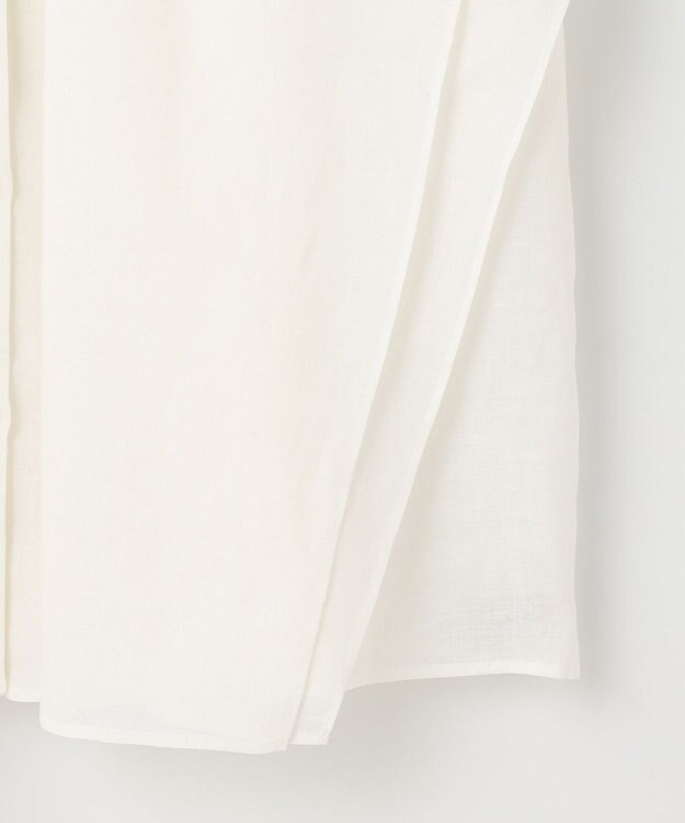 自由区 【カタログ掲載・接触冷感・洗える】シアーラミーローンフリル ブラウス オフ