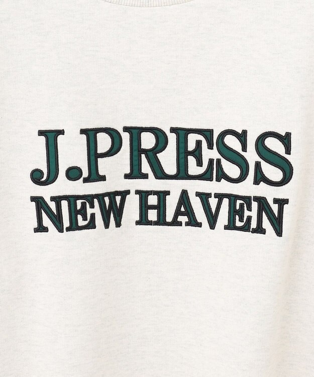 J.PRESS MEN インレージャージ クルーロゴトレーナー ライトグレー系