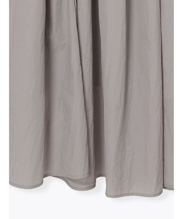 Te chichi スリーブリボンロングワンピース グレー