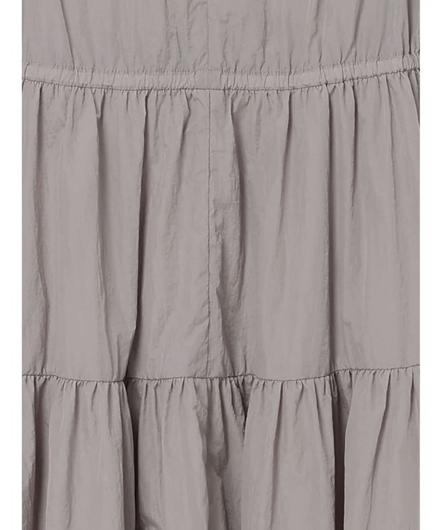 Te chichi スリーブリボンロングワンピース グレー