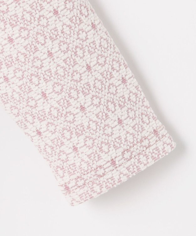 組曲 KIDS 【80-90㎝】 フロストフラワージャガード セットアップ ラベンダー