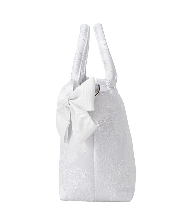 Maison de FLEUR ブルーマニアボリュームリボン２ＷａｙトートＳバッグ Light Blue