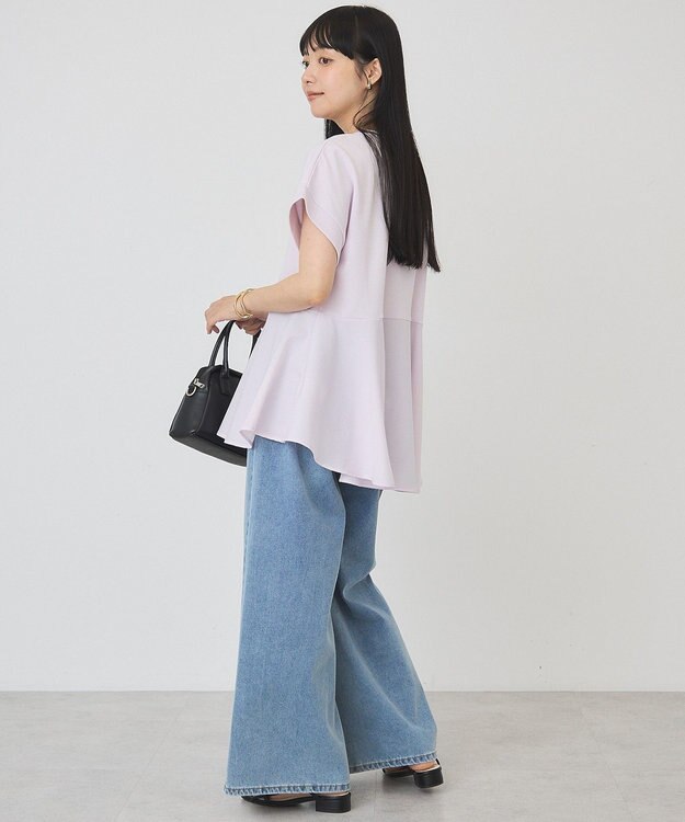 AMERICAN HOLIC アシンメトリーペプラム ドッキングプルオーバー Pink