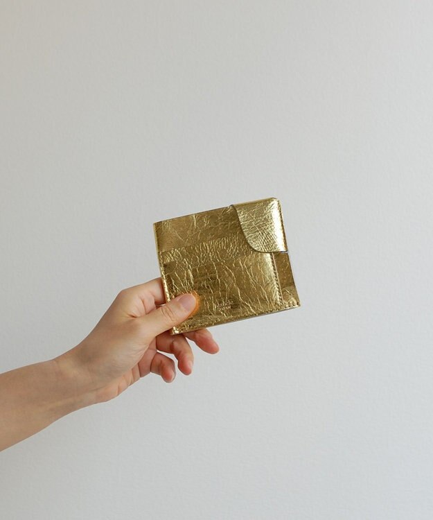blancle メタリックレザー スマートウォレット GOLD