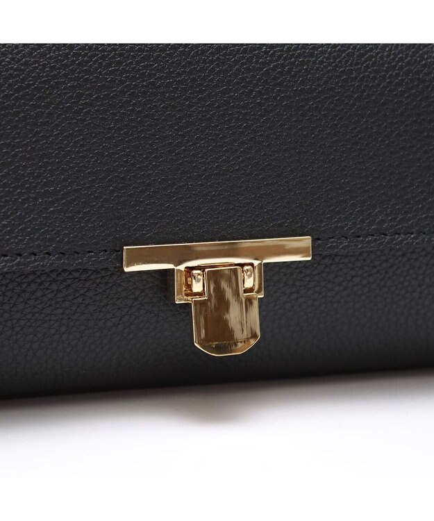 A.D.M.J. 【牛革】モーツァルト/バイカラーラウンドクラッチショルダー BLACK×BLACK