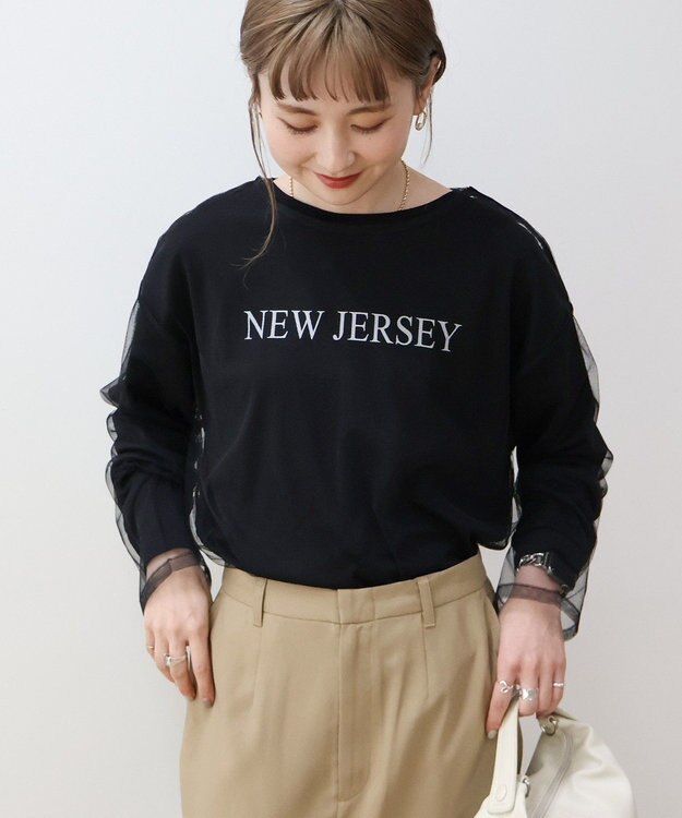 AMERICAN HOLIC ＳＥＴ　チュールＴ＋ロゴＴ Black