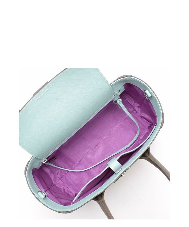 A.D.M.J. 【牛革】アールデコモチーフミニトート(Dカン+) アカスミ