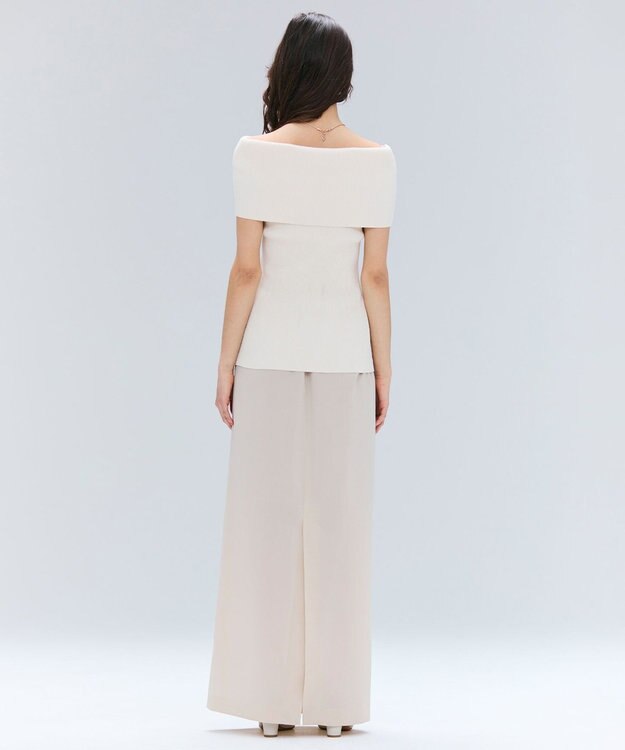 BEIGE， 【洗える/接触冷感/速乾/UVケア対応・Precious 8月号掲載】BATEAU / イージーウエストIラインロングスカート Beige