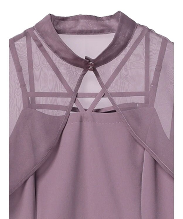 earth music&ecology ＳＥＴ２点シアーボレロ＋キャミワンピース Grayish Pink