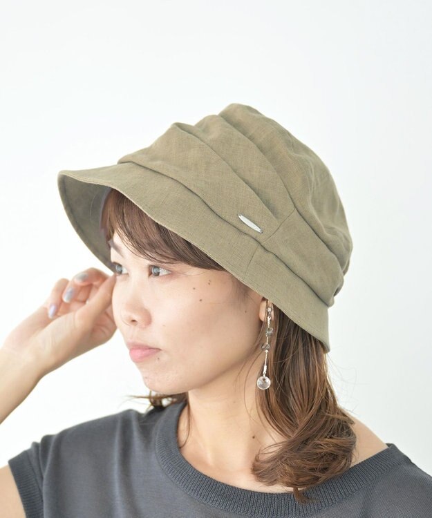 ATRENA 【日本製】ギャザークロッシェ ベージュ