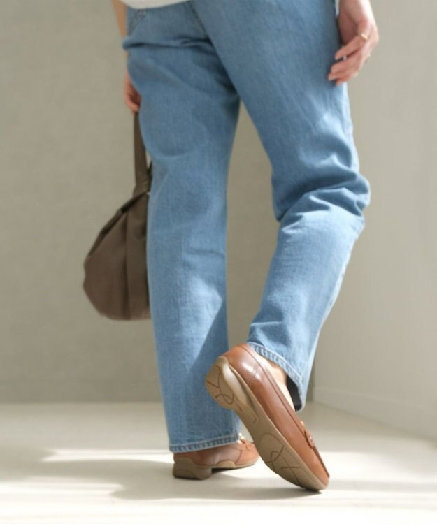 Pointer 本革ビットローファードライビングシューズ ライトブラウン