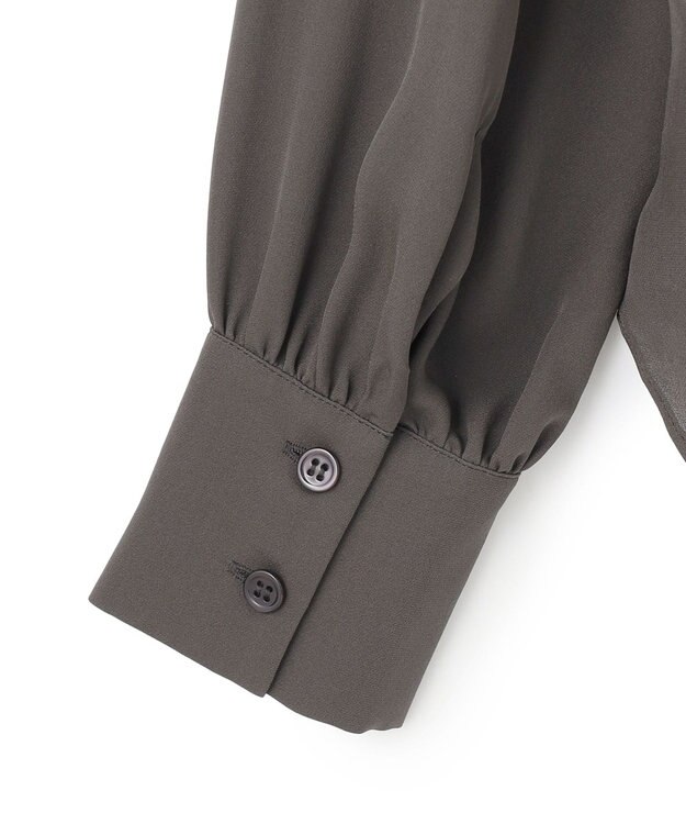 BEIGE， BRISSAC / スタンドカラーブラウス C.Gray