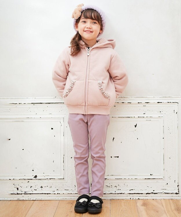 ANY KIDS 裏ボアボンディングブルゾン ピンク