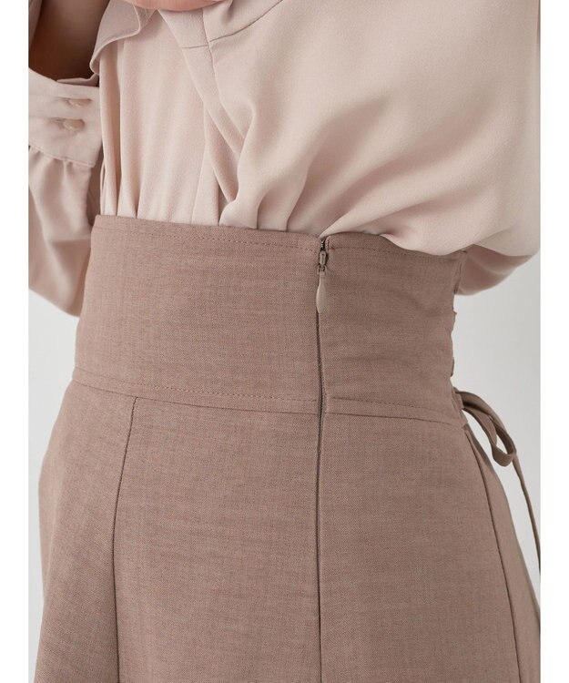 earth music&ecology バックレースアップスカート Mocha