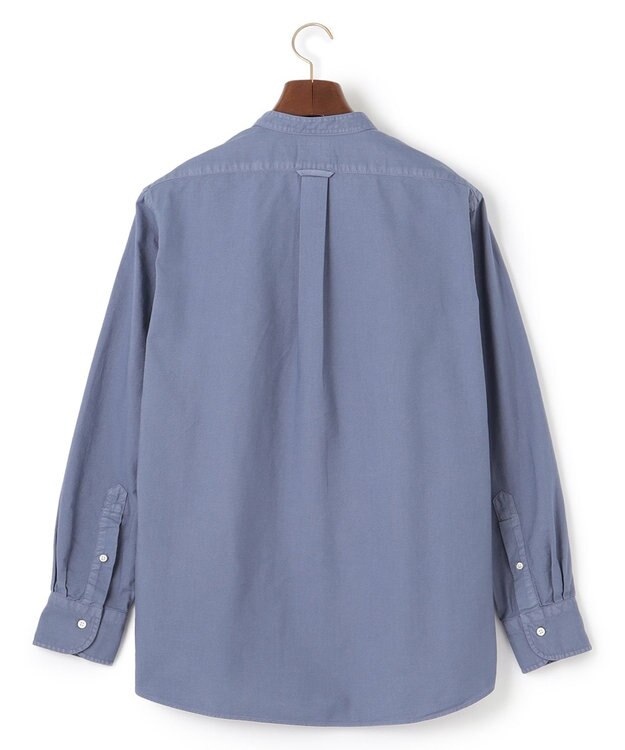 J.PRESS MEN 【オックス ガーメントダイ】バックブルバンドカラーシャツ サックスブルー系
