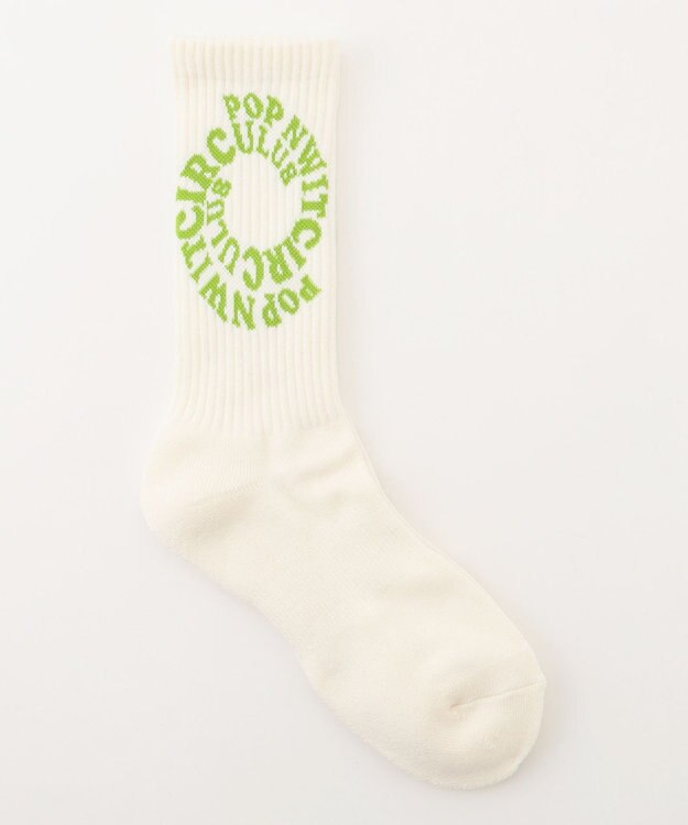 PW CIRCULUS 【WOMEN】【土踏まずをサポート】ＰＷサークルロゴ リブソックス ホワイト系