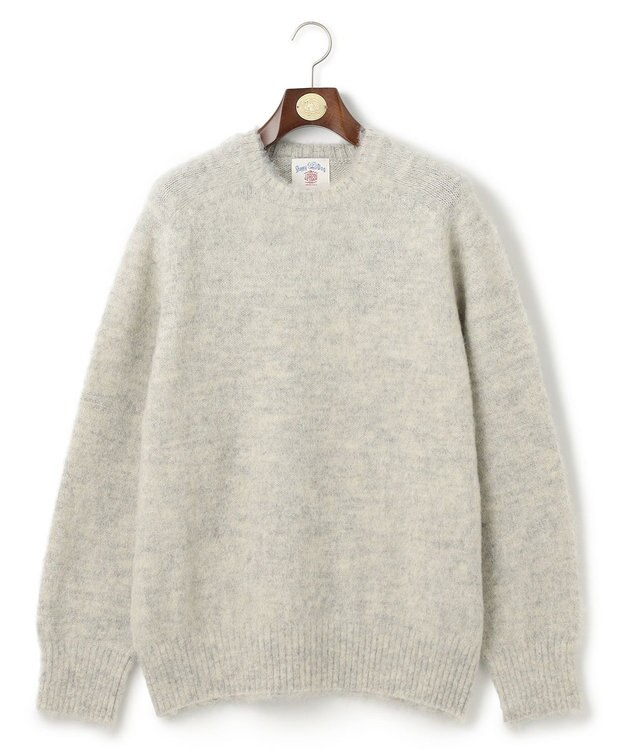 J.PRESS MEN 【J.PRESS ORIGINALS】Shaggy Dog Crew Neck Sweater / Japan Made アイボリー系
