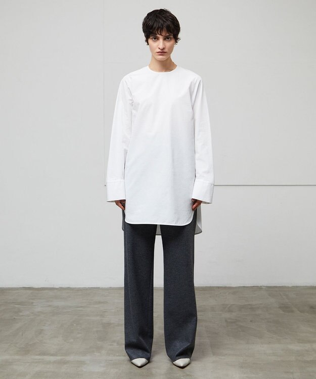 BEIGE， 【L-size】CORBY / ウエストゴムワイドパンツ C.Gray