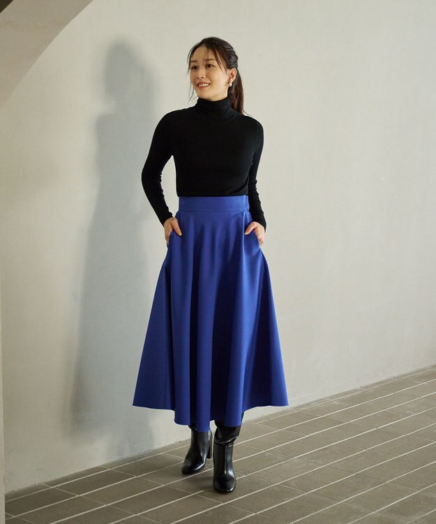 #Newans サーキュラースカート ブルー