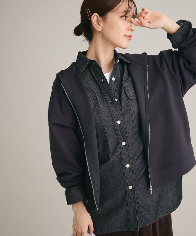 Green Parks Ｓｏｆｔ　Ｃｕｓｈｉｏｎ　ダンボールＺｉｐパーカー Dark Gray