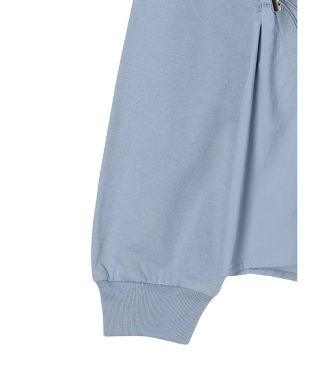 Green Parks ドロストドッキング長袖プルオーバー Sax