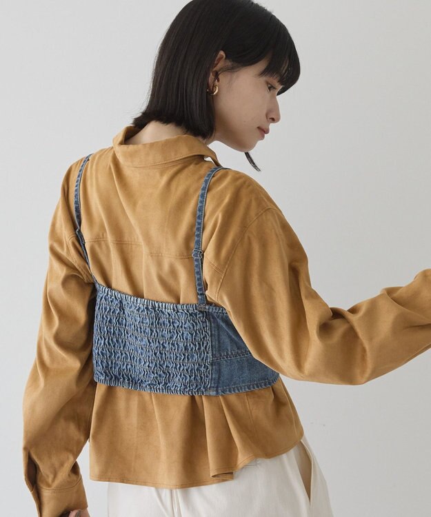 AMERICAN HOLIC デニムキャミビスチェ Light Indigo