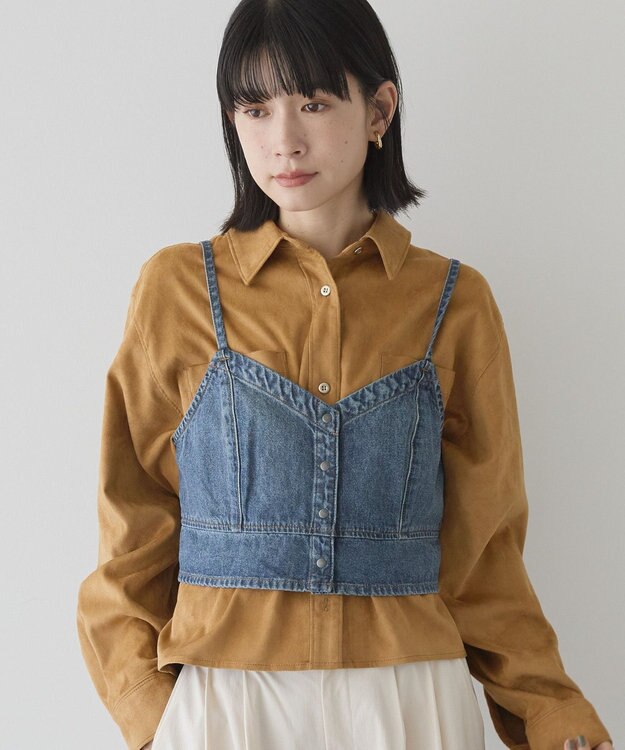 AMERICAN HOLIC デニムキャミビスチェ Light Indigo