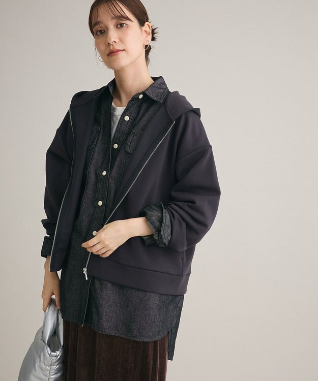 Green Parks Ｓｏｆｔ　Ｃｕｓｈｉｏｎ　ダンボールＺｉｐパーカー Dark Gray