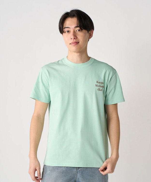 OP／FILA 【Kappa】ウェルネスクラブプリントTシャツ ライトグリーン