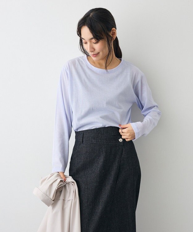 CRAFT STANDARD BOUTIQUE シアー天竺プルオーバー Purple