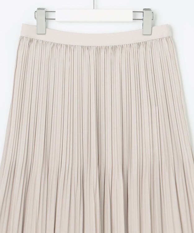 23区 【洗える】ランダムプリーツ スカート ベージュ系