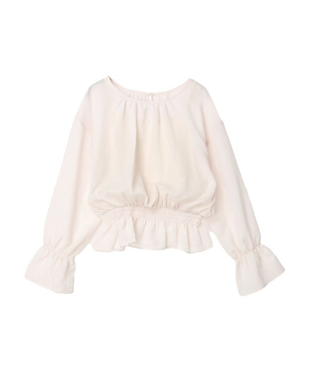 earth music&ecology シャーリングシアーブラウス Off White