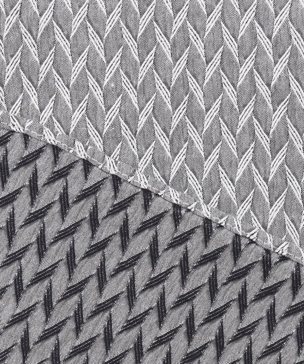 JOSEPH HOMME アロージャガードストレッチ　ウイングカラーシャツ ライトグレー系