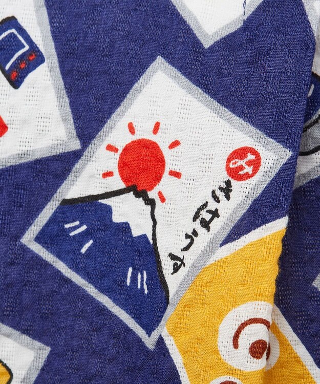 MIKI HOUSE HOT BISCUITS 【ミキハウス】【60-80cm】甚平オール 紺