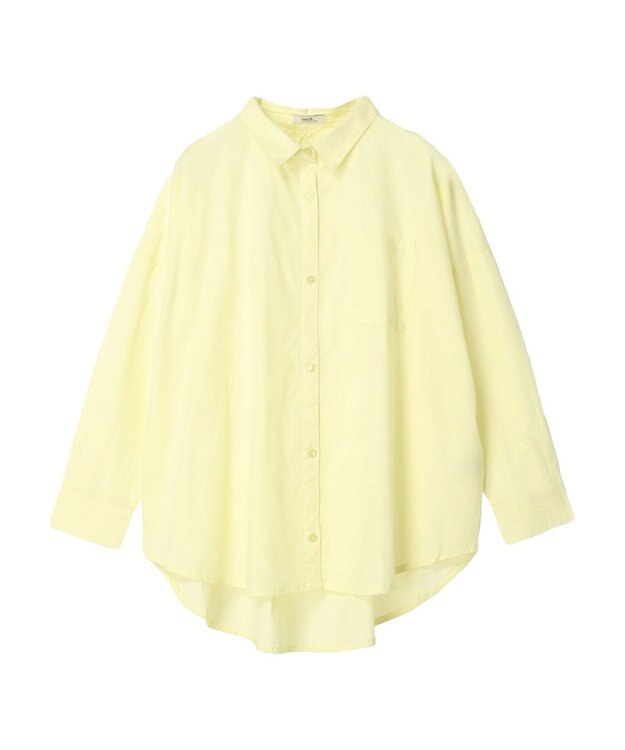 earth music&ecology ポプリンボックスシャツ Yellow