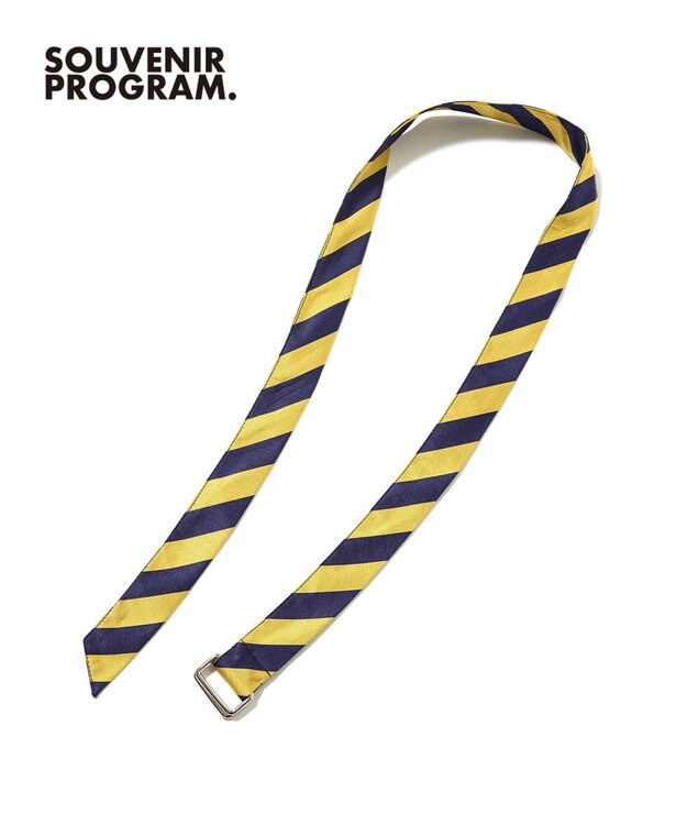 J.PRESS MEN 【J.PRESS ORIGINALS】【UNISEX】Polyester Rep Ribbon Belt イエロー系1