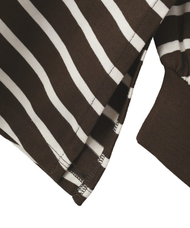 AMERICAN HOLIC フレアラグランボーダーロンＴ Brown