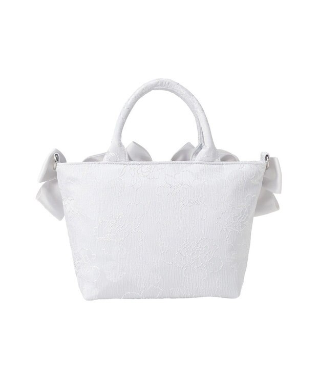 Maison de FLEUR ブルーマニアボリュームリボン２ＷａｙトートＳバッグ Light Blue