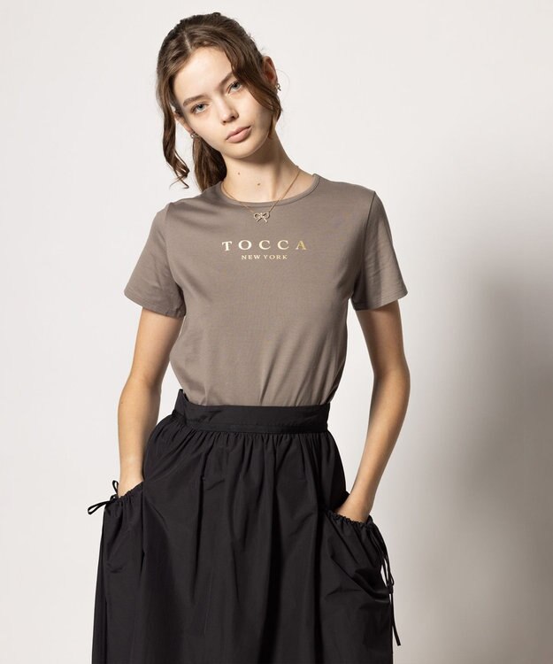TOCCA 【洗える】TOCCA NEW YORK LOGO TEE Tシャツ [新色]グレー系